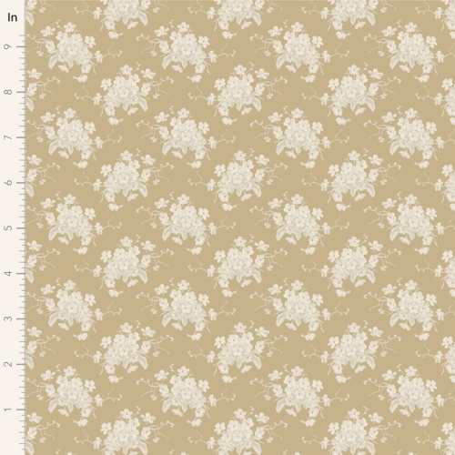 Tilda Patchwork Stoff Baumwolle - Sunday Brunch - White Flower Sand